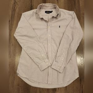 Ralph Lauren Custom Fit Checkered Dress Shirt L